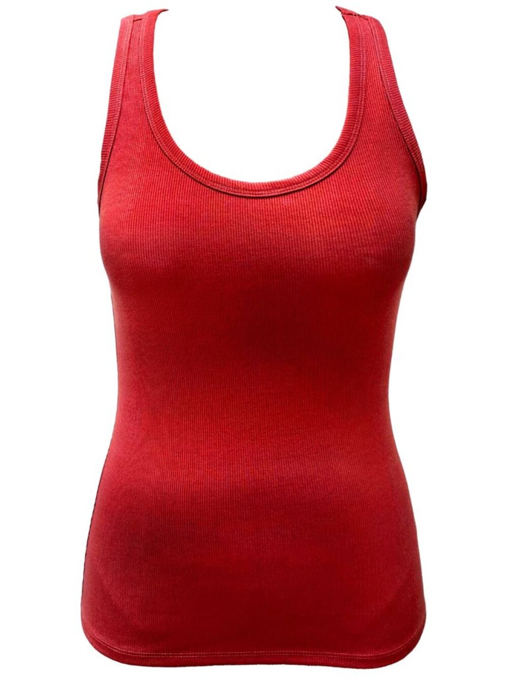 Jenni by Jennifer Moore Womens Solid Ribbed Tank Top